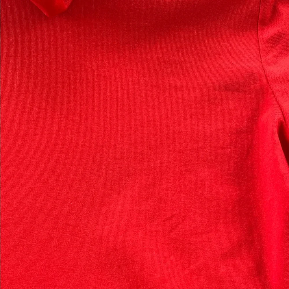 Lands’ End Fitted Turtleneck Red Orange Women's Size XS Stretch Layering 381876 - Picture 5 of 10